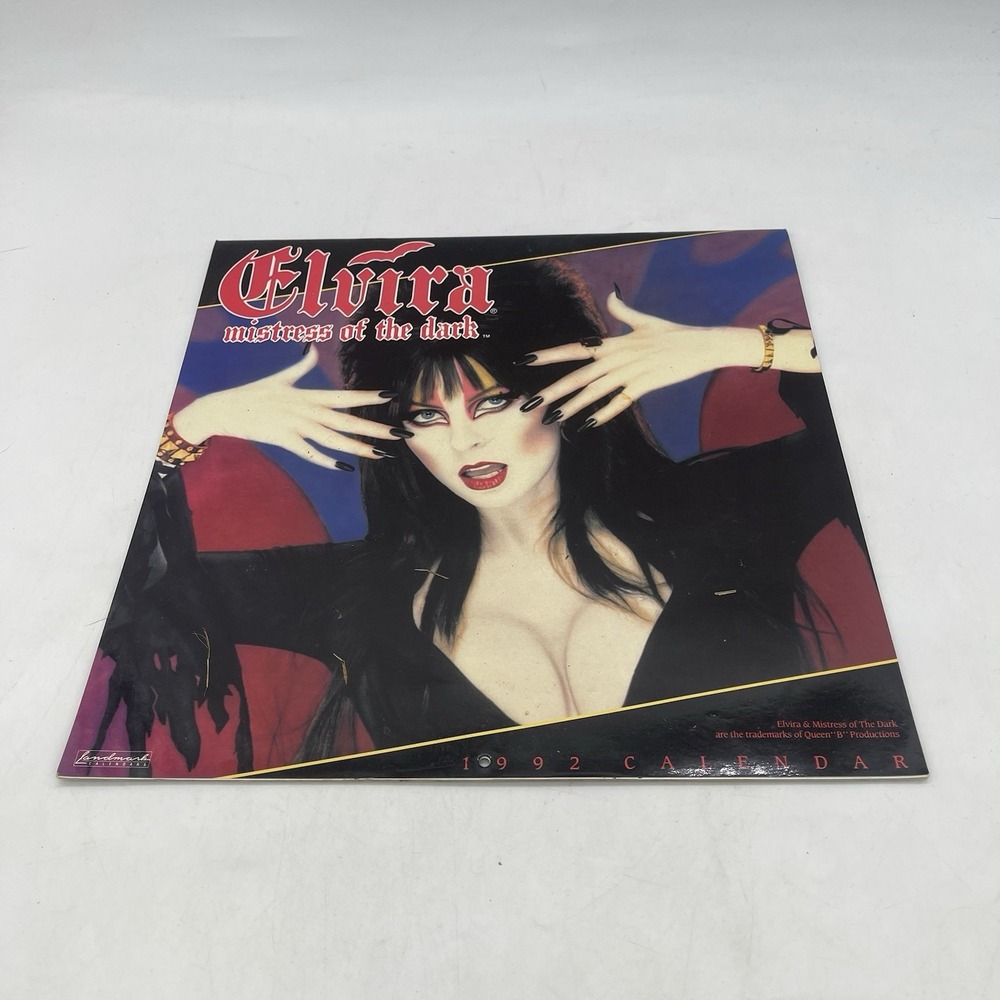 Elvira Mistress Of The Dark 1992 Calendar Great Condition